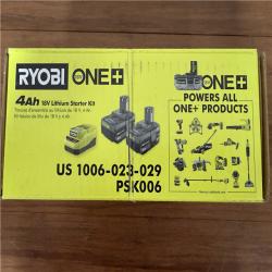 California NEW/Sealed Box Ryobi 18V 4Ah Lithium Starter Kit (2 Batteries & Charger)