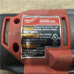 AS-IS Milwaukee FUEL 12-Volt Lithium-Ion Brushless Cordless 16-Gauge Variable Speed Nibbler (Tool-Only)