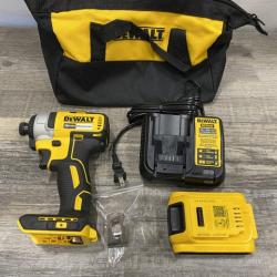 AS-IS DEWALT 20V MAX Lithium-Ion Brushless Cordless 1/4 in. Impact Driver Kit