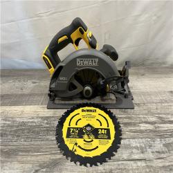 AS-IS DEWALT FLEXVOLT 60V MAX Cordless Brushless 7-1/4 in. Circular Saw with Brake (Tool Only)