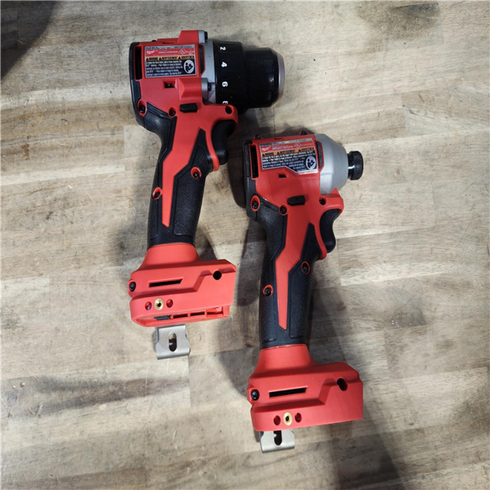 HOUSTON LOCATION - AS-IS M18 18-Volt Lithium-Ion Brushless Cordless Compact Hammer Drill/Impact Combo Kit (2-Tool) with (2) Batteries, Bag