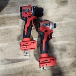 HOUSTON LOCATION - AS-IS M18 18-Volt Lithium-Ion Brushless Cordless Compact Hammer Drill/Impact Combo Kit (2-Tool) with (2) Batteries, Bag