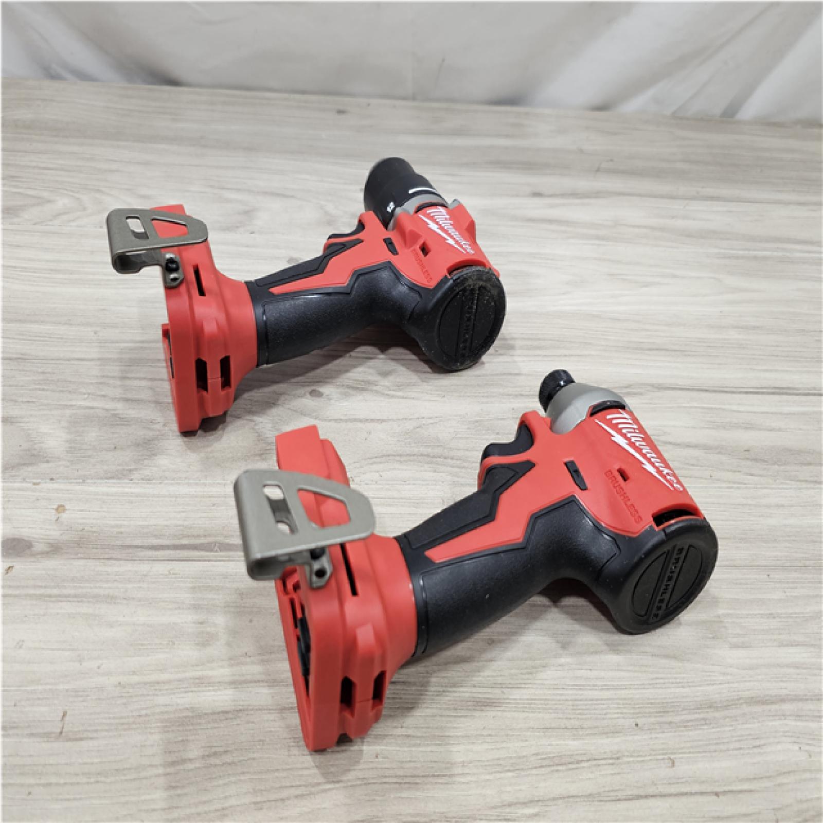 AS-IS Milwaukee 18V Lithium-Ion Brushless Cordless Compact Drill/Impact Combo Kit