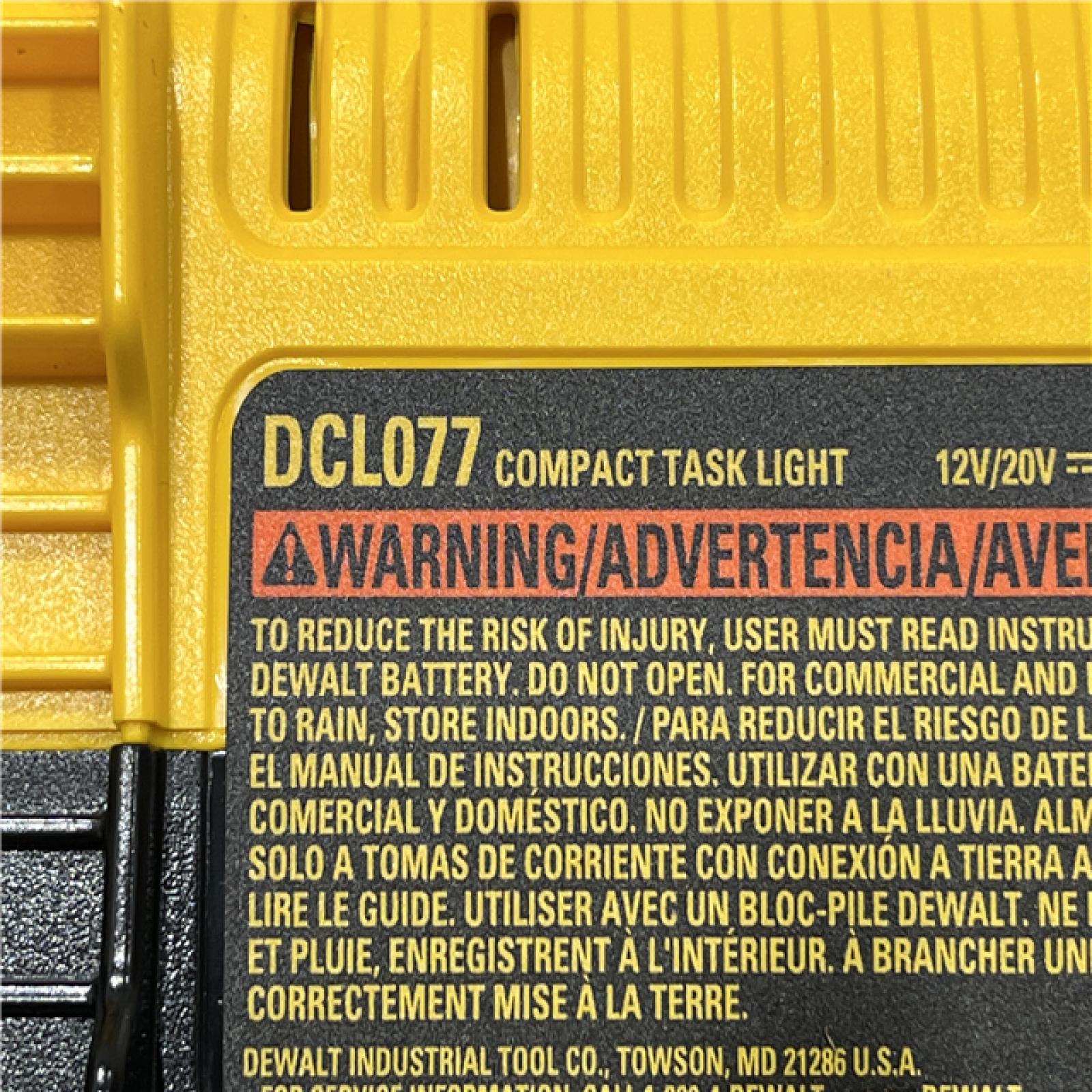 AS-IS DEWALT 20V MAX Compact Cordless Task Lightt (Tool Only)