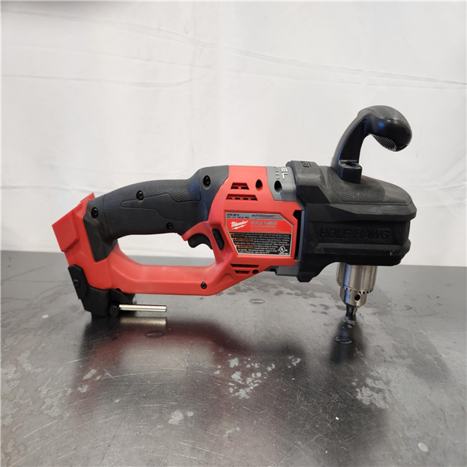 AS-IS- Milwaukee M18 FUEL GEN II Brushless Cordless 1/2 in. Hole Hawg Right Angle Drill (Tool-Only)