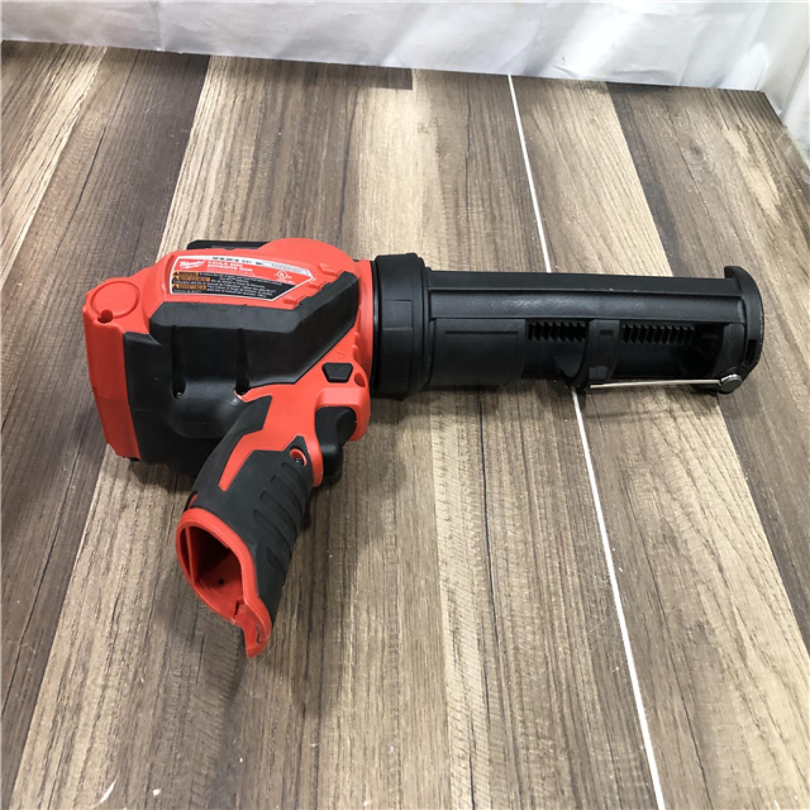 AS-IS Milwaukee 12V Lithium-Ion Cordless 10 oz. Adhesive and Caulk Gun (Tool-Only)
