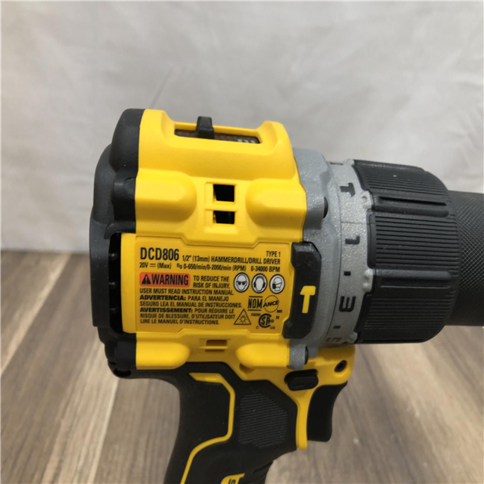 AS-IS DEWALT 20V XR Brushless Cordless 1/2 in. Hammer Drill (Tool-Only)