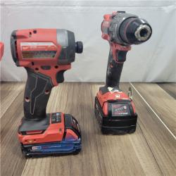 AS-IS MILWAUKEE M18 FUEL 18V Lithium-Ion Brushless Cordless Hammer Drill and Impact Driver Combo Kit (2-Tool) with 2 Batteries