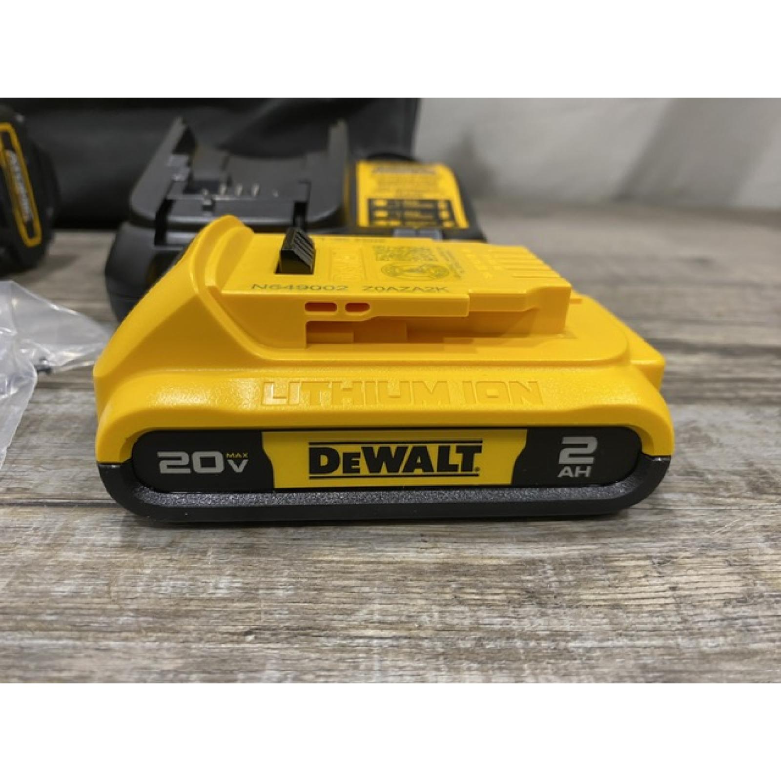 AS-IS DEWALT Atomic 20V Lithium-Ion Cordless Compact 1/2 in. Drill/Driver Kit