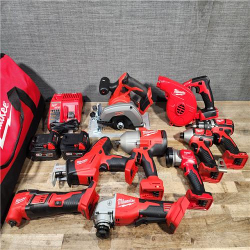 HOUSTON LOCATION - AS-IS Milwaukee 18-Volt Lithium-Ion Cordless (9-Tool) Combo Kit