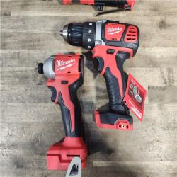 HOUSTON LOCATION - AS-IS MILWAUKEE 4 TOOL COMBO KIT W/ (2) BATTERY & CHARGER