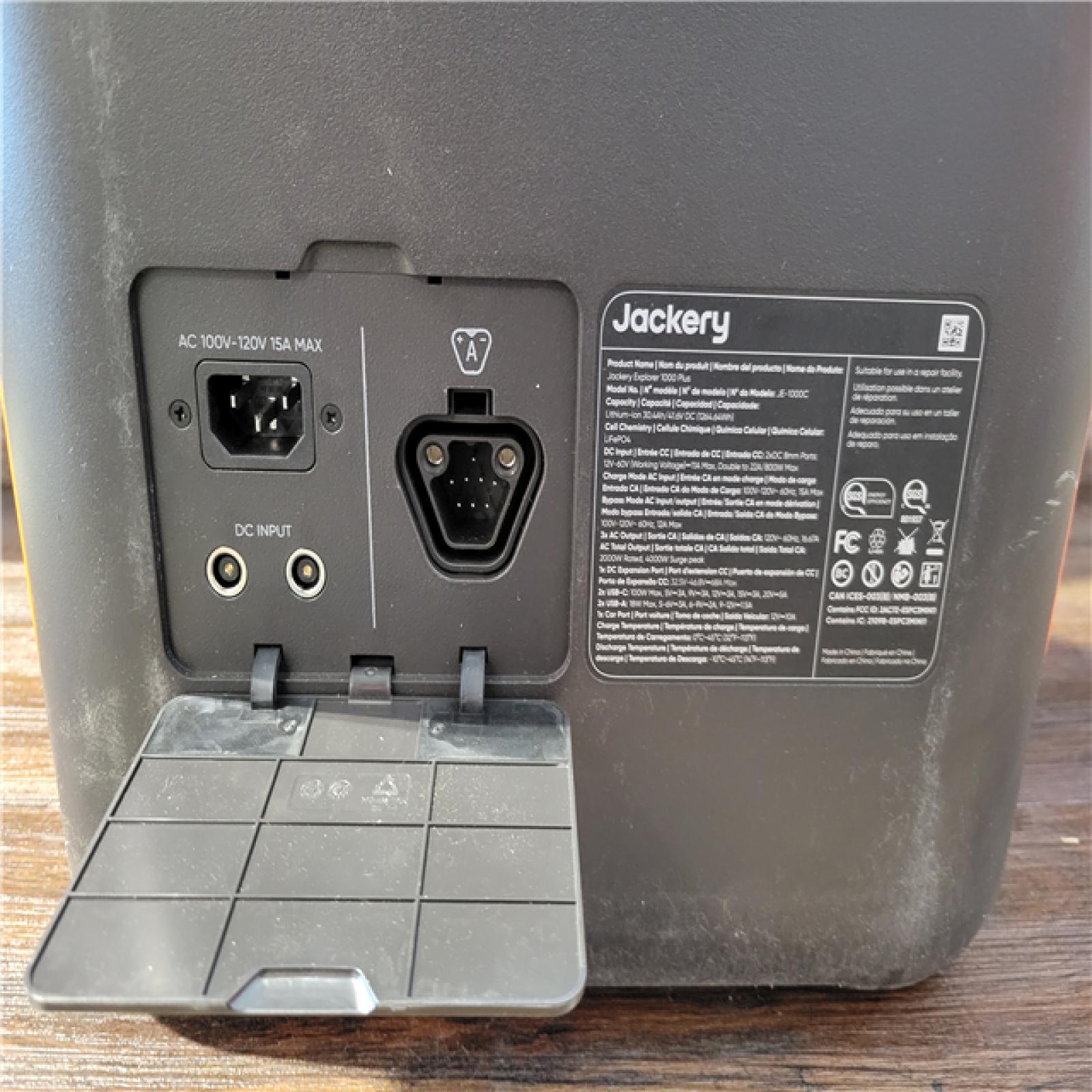 CALIFORNIA AS-IS JACKERY EXPLORER 1000 PLUS SOLAR GENERATOR