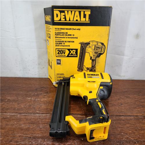 AS-IS DeWalt 20V MAX XR Lithium-Ion Brushless Cordless 18-Gauge Brad Nailer (Tool-Only)