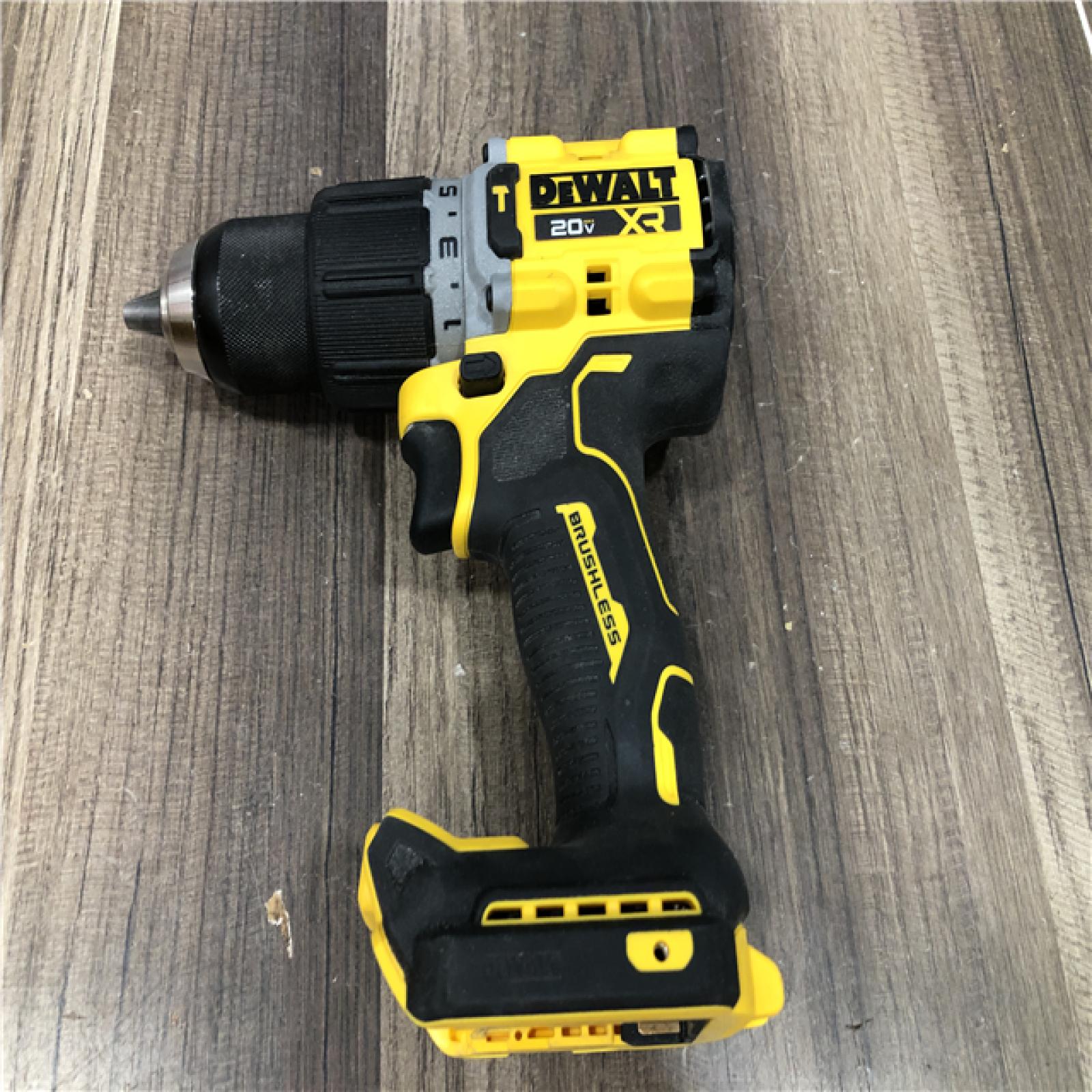 AS-IS DEWALT 20V XR Brushless Cordless 1/2 in. Hammer Drill (Tool-Only)