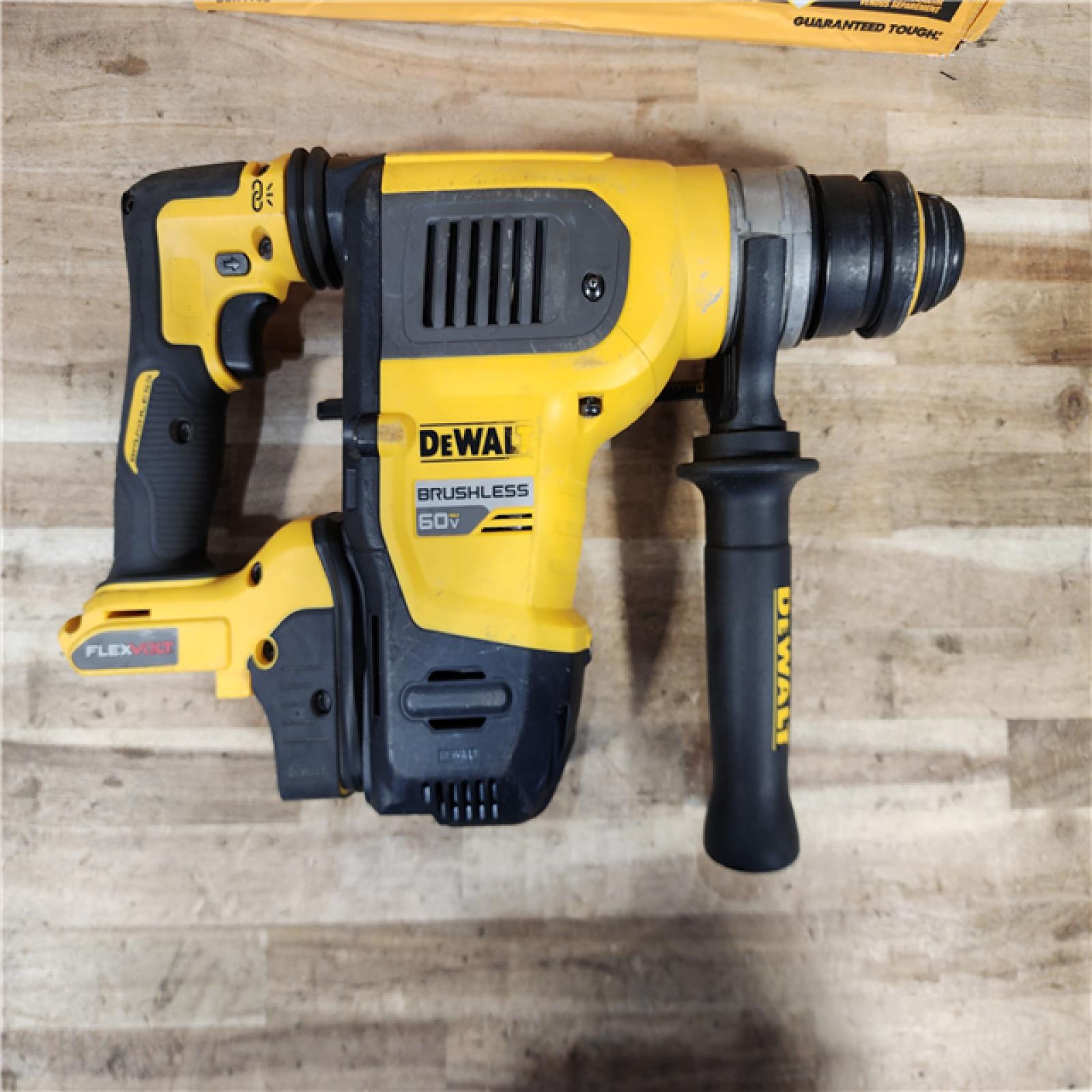 HOUSTON LOCATION - AS-IS DEWALT FLEXVOLT 60V MAX Cordless 1-1/4 in. SDS Plus Rotary Hammer (Tool Only)