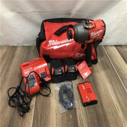 AS-IS Milwaukee FUEL ONE-KEY 18V Lithium-Ion Brushless Cordless 7/16 in. High-Torque Impact Wrench Kit