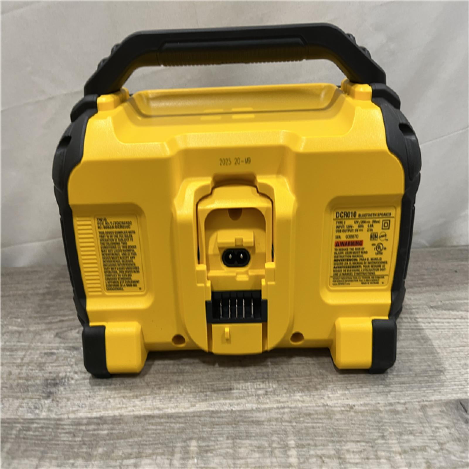 AS-IS DEWALT 20V MAX Cordless Bluetooth Speaker (Tool Only)