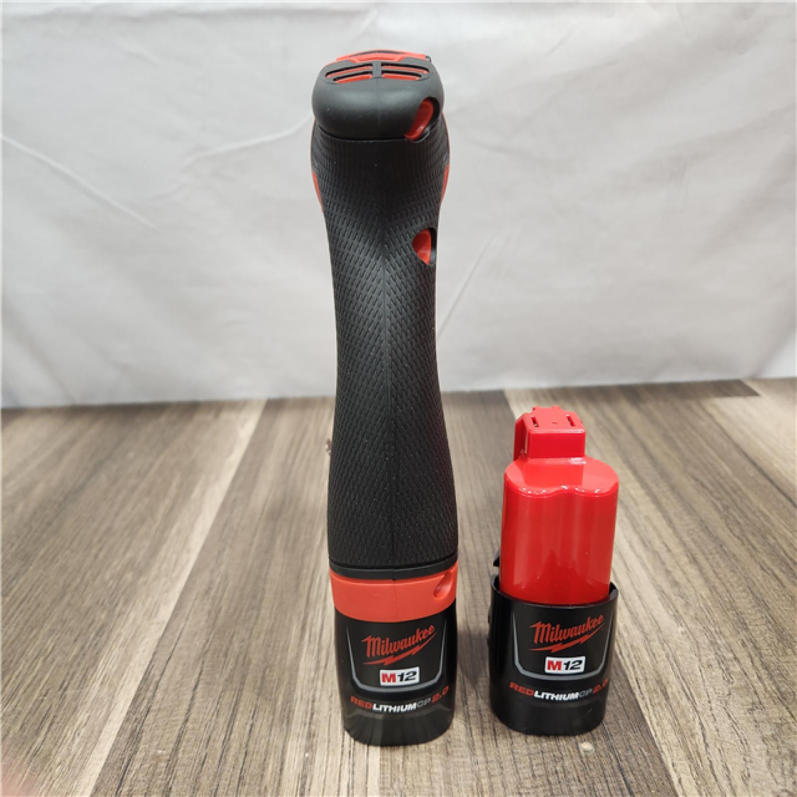 AS-IS- Milwaukee M12 FUEL Lithium-Ion 3/8 in. Cordless Installation Drill Driver Kit (2 Ah)