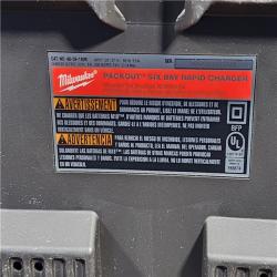 HOUSTON LOCATION - AS-IS (APPEARS LIKE NEW) Milwaukee M18 Packout Six Bay Rapid Charger (Tool-Only)
