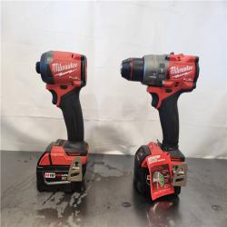 AS-IS- Milwaukee  FUEL 18V Lithium-Ion Brushless Cordless Hammer Drill and Impact Driver Combo Kit