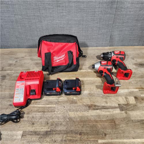 HOUSTON LOCATION - AS-IS Milwaukee M18 Brushed Cordless (2-Tool) Drill/Driver and Impact Driver Kit