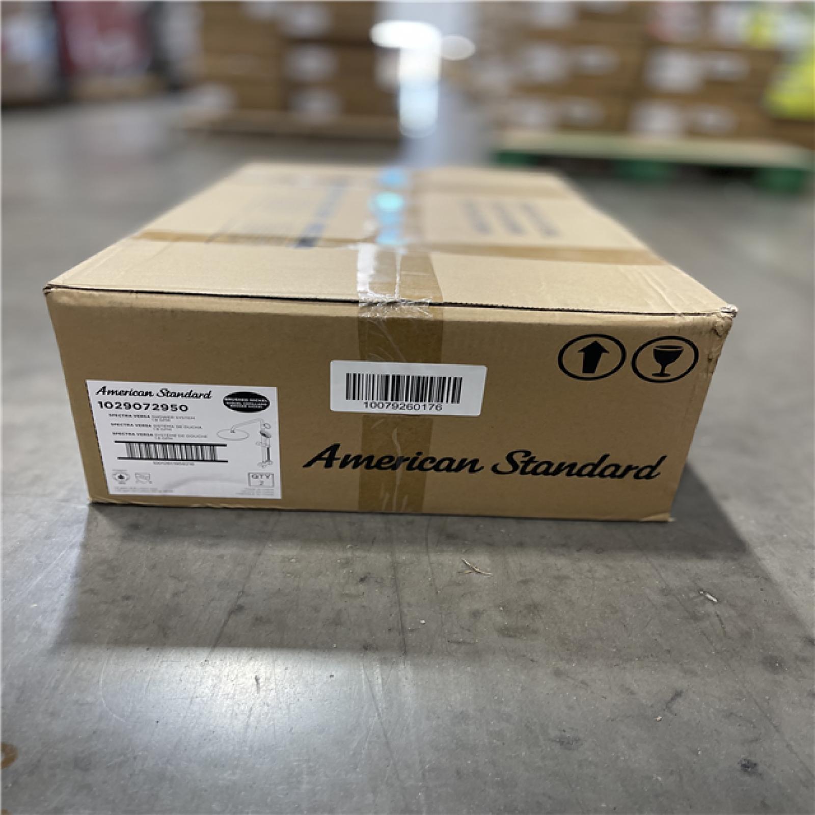 DALLAS LOCATION - NEW! American Standard Spectra Versa 4-Spray Round 24 in. Wall Bar Shower Kit with Hand Shower 1.8 GPM in Brushed Nickel (Lot of 2)