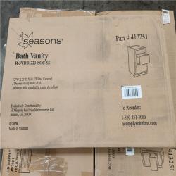 Phoenix Location NEW Bath Vanity 12Wx21Dx34.5H Oak Caramel 3 Drawer Vanity Base Pallet (12 Boxes)