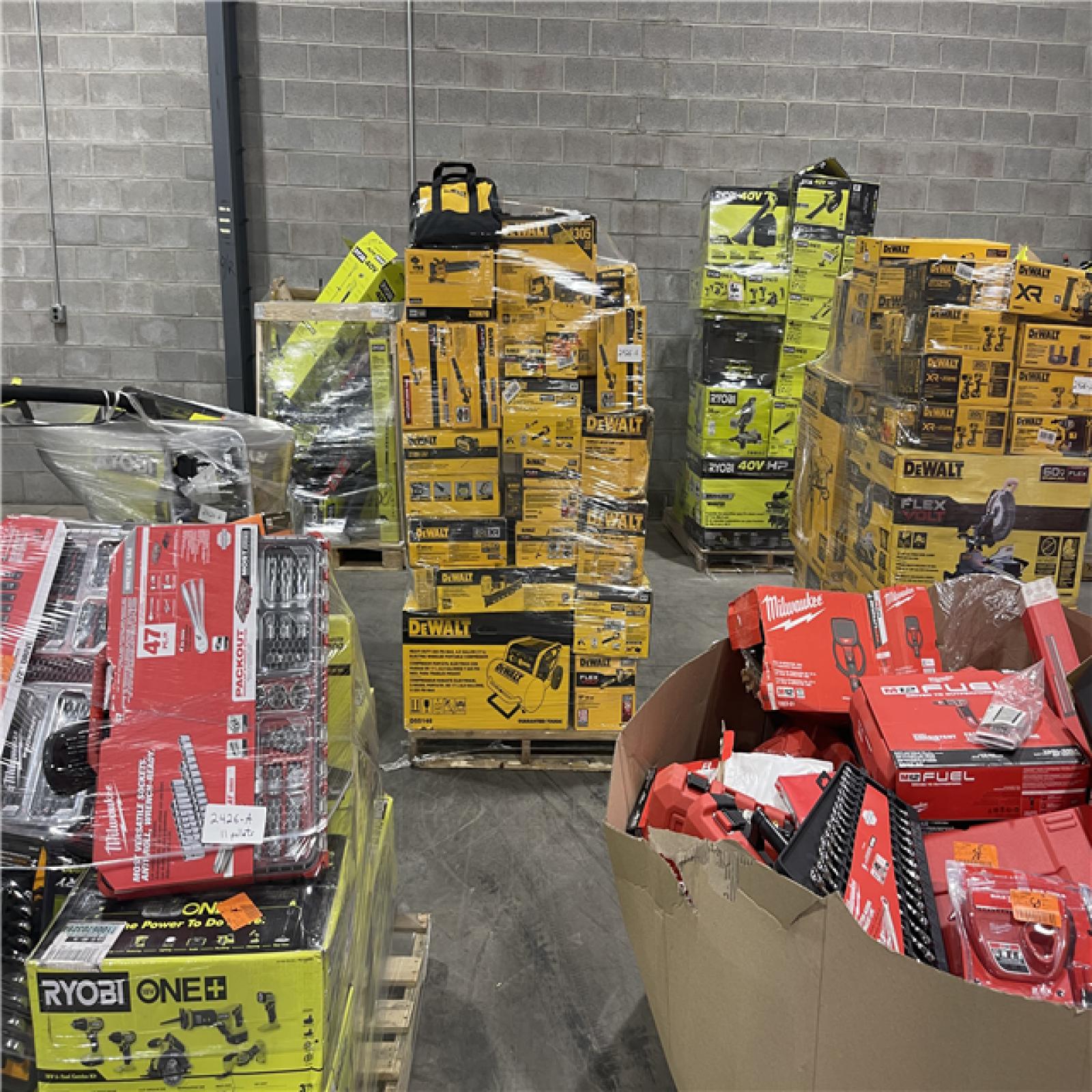 Pittston Location As-Is Power Tools Partial Truckload (11 Pallets) 2426-A