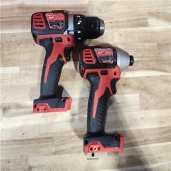 HOUSTON LOCATION - AS-IS Milwaukee 18V Lithium-Ion Cordless Drill Driver/Impact Driver Combo Kit