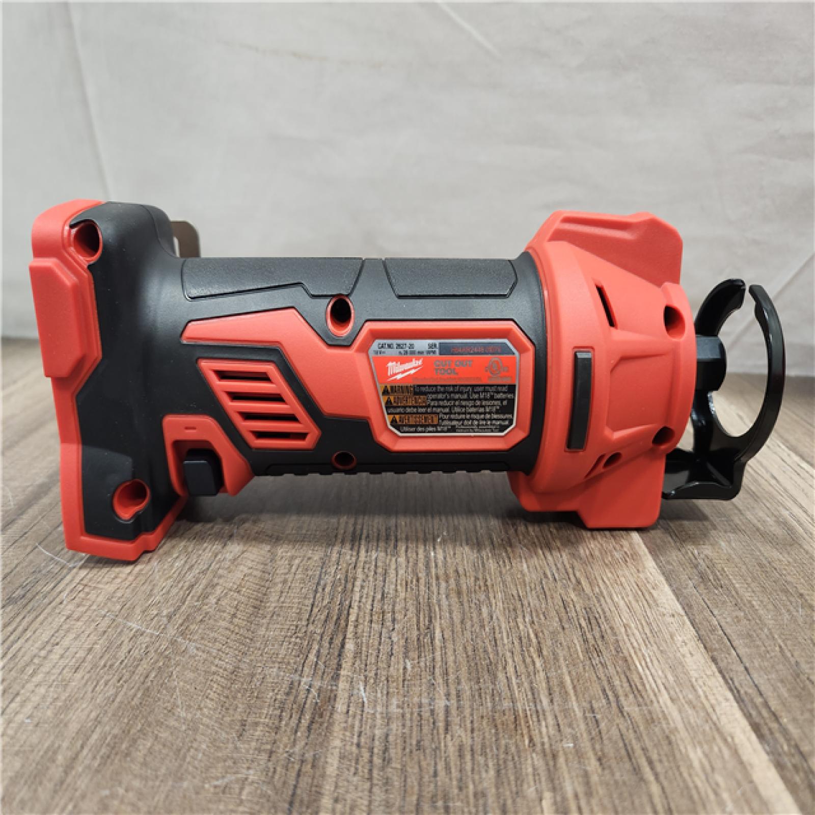 AS-IS- Milwaukee M18 18-Volt Lithium-Ion Cordless Drywall Cut Out Tool (Tool-Only)