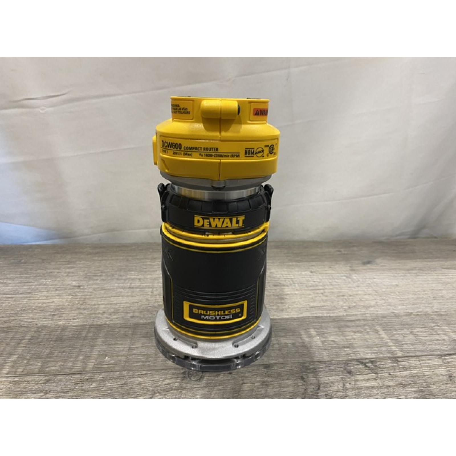 AS-IS DEWALT 20V MAX XR Cordless Brushless Fixed Base Compact Router (Tool Only)