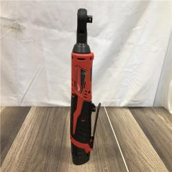 AS-IS  Milwaukee M12 12V Lithium-Ion Cordless 3/8 in. Ratchet Kit