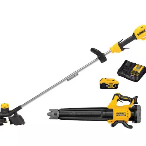 DALLAS LOCATION - NEW!  DEWALT 20V MAX Cordless Lithium-Ion String Trimmer and Blower Combo Kit with (1) 4.0 Ah Battery and Charger PALLET - (5 UNITS)