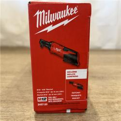 NEW! Milwaukee 12V Lithium-Ion Cordless 3/8 in. Ratchet (Tool-Only)