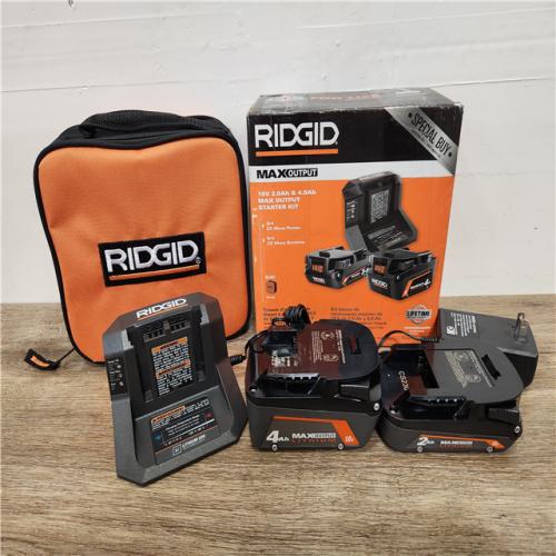 Phoenix Location NEW RIDGID 18V MAX Output 4.0 Ah and 2.0 Ah Batteries with 18V Charger