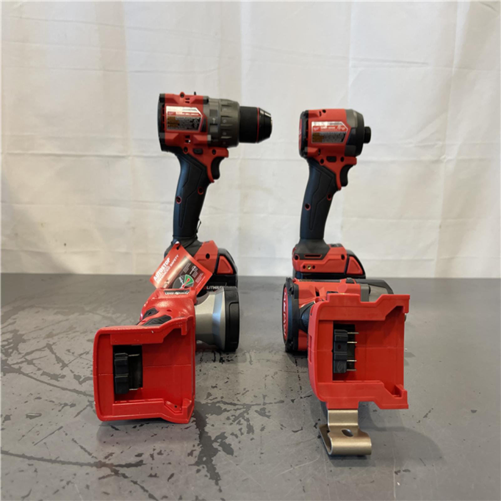 AS-IS-  Milwaukee M18 FUEL 18V Lithium-Ion Brushless Cordless Combo Kit with Two 5.0 Ah Batteries  1 Charger  2 Tool Bags (7-Tool)