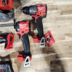 HOUSTON LOCATION - AS-IS Milwaukee 5 Tool Combo Kit W/ (2) Battery & Charger