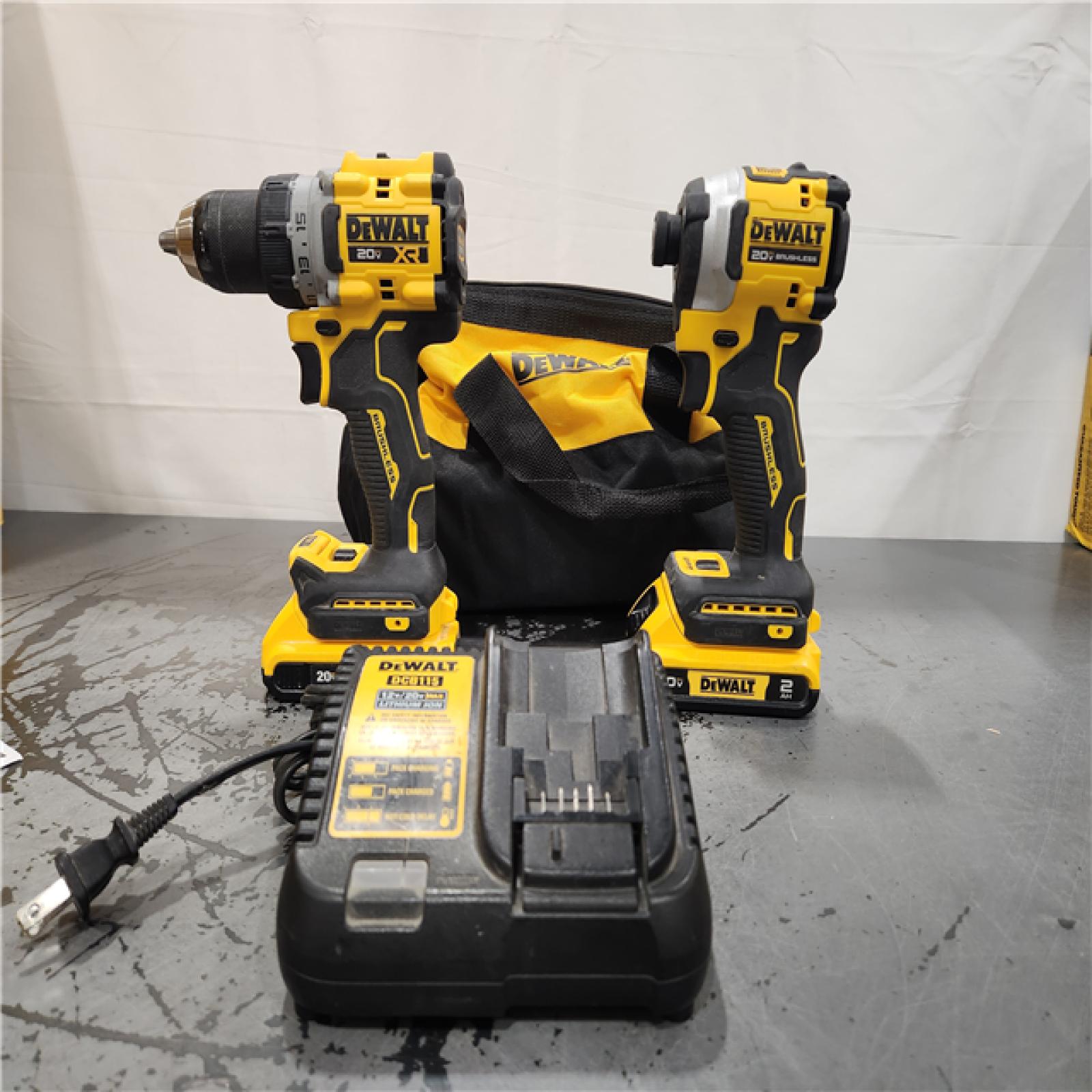 AS-IS- DeWalt 2-Tool Combo Kit W/ (2) BATTERY & CHARGER