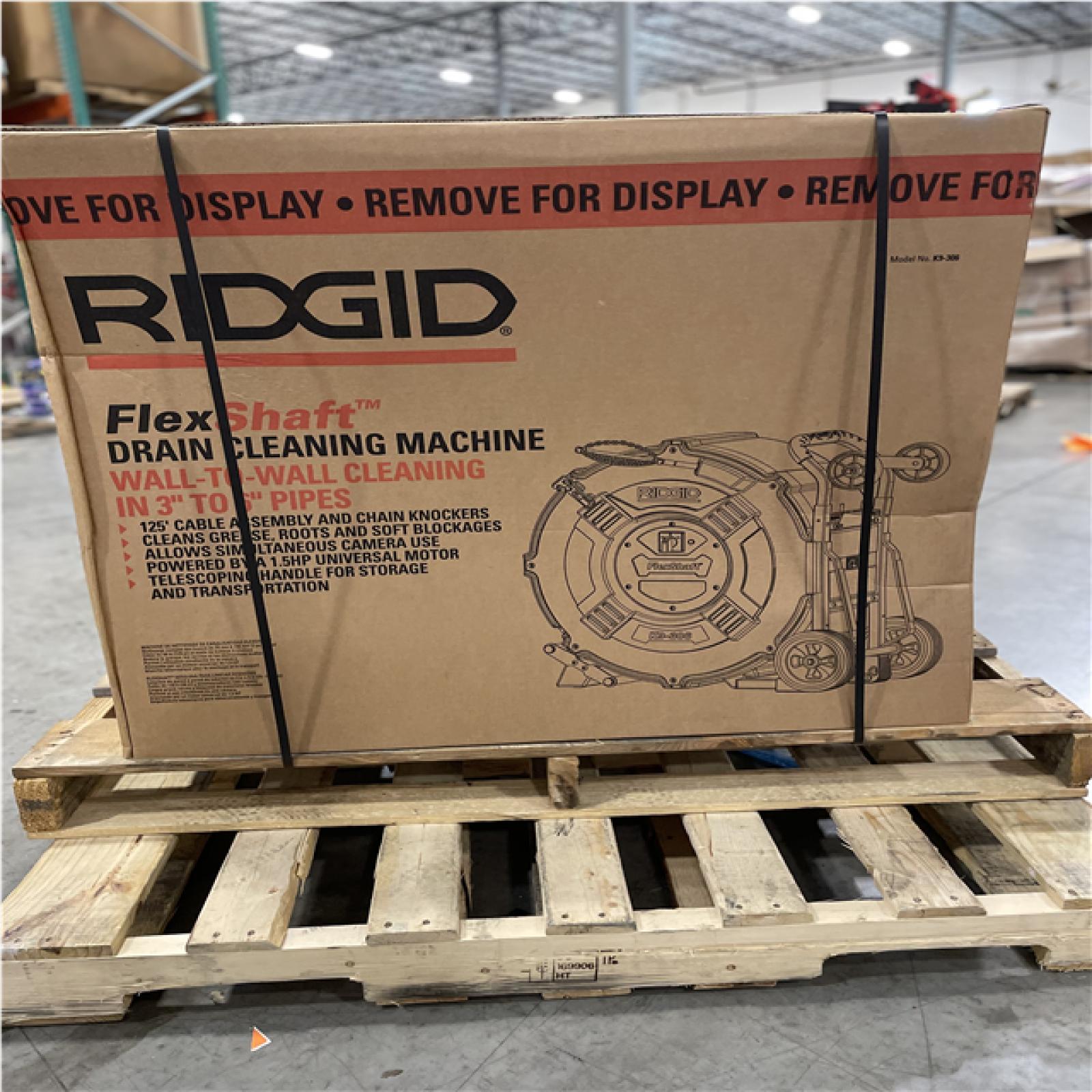 DALLAS LOCATION- RIGID K9-306 FlexShaft 125 FT. Drain Cleaning Machine KIT