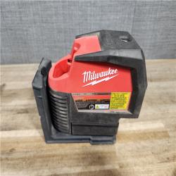 HOUSTON LOCATION - AS-IS Milwaukee Green 125 Ft. Cross Line and Plumb Points Laser Level Kit