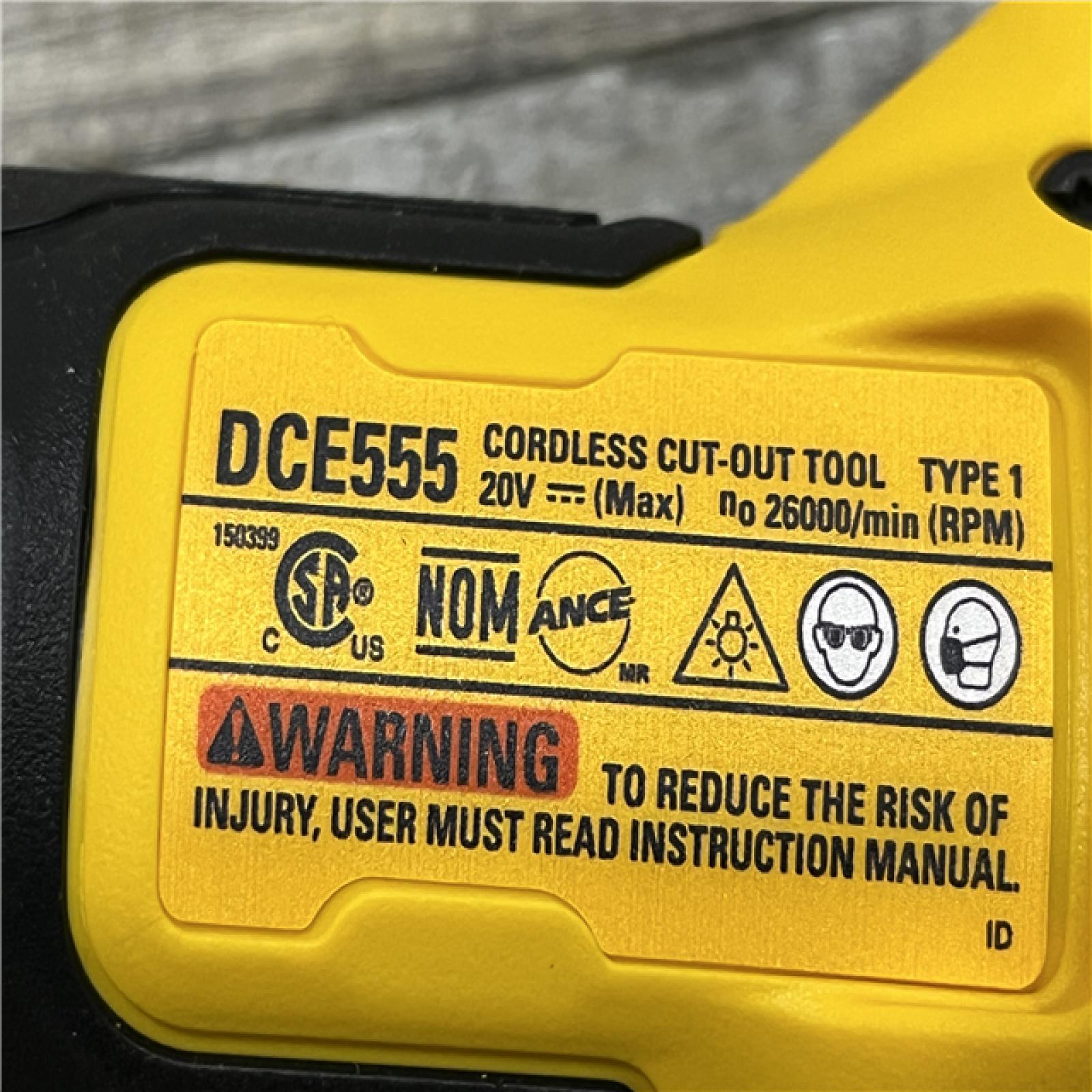 AS-IS DEWALT XR 20V Lithium-Ion Cordless Rotary Drywall Cut-Out Tool (Tool Only)