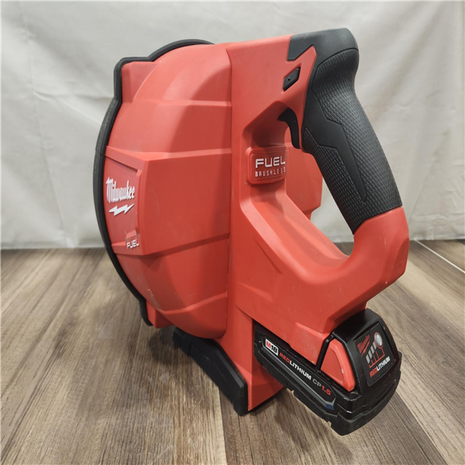 AS-IS- Milwaukee M18 FUEL Drain Snake with CABLE DRIVE Kit