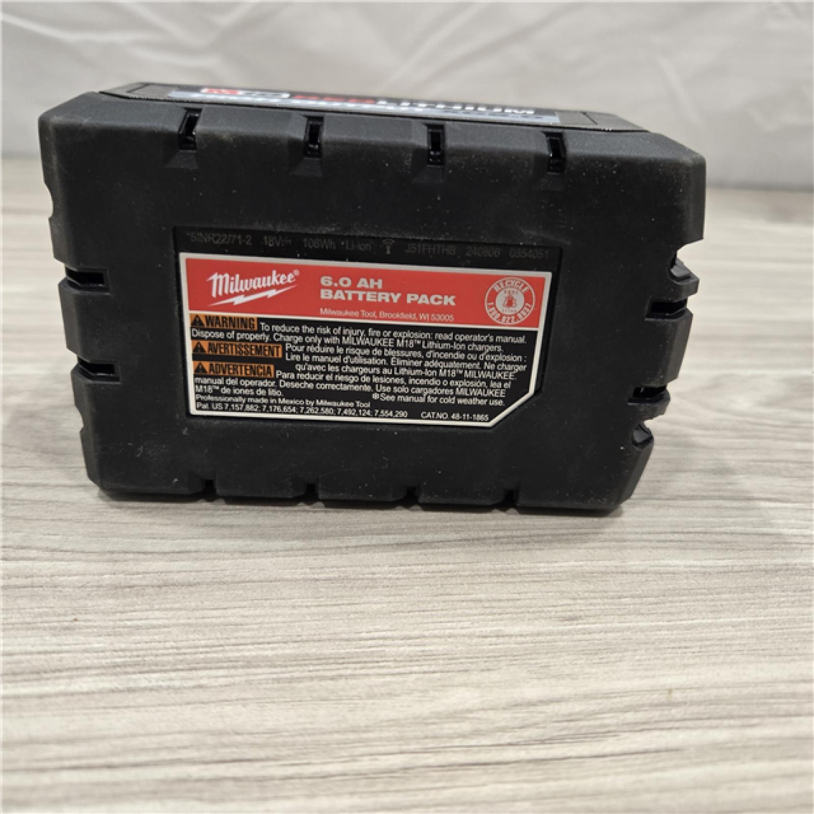 AS-IS Milwaukee M18 18-Volt Lithium-Ion High Output Battery Pack 6.0Ah