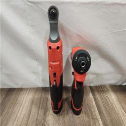 AS-IS- Milwaukee M12 FUEL 12V Lithium-Ion Cordless 3/8 in. Ratchet and 1/4 in. Impact Driver Kit