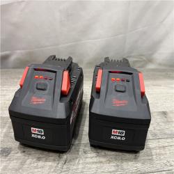 AS-IS Milwaukee 18-Volt Lithium-Ion REDLITHIUM FORGE Starter Kit with (2) 8. 0Ah Battery and Rapid Charger