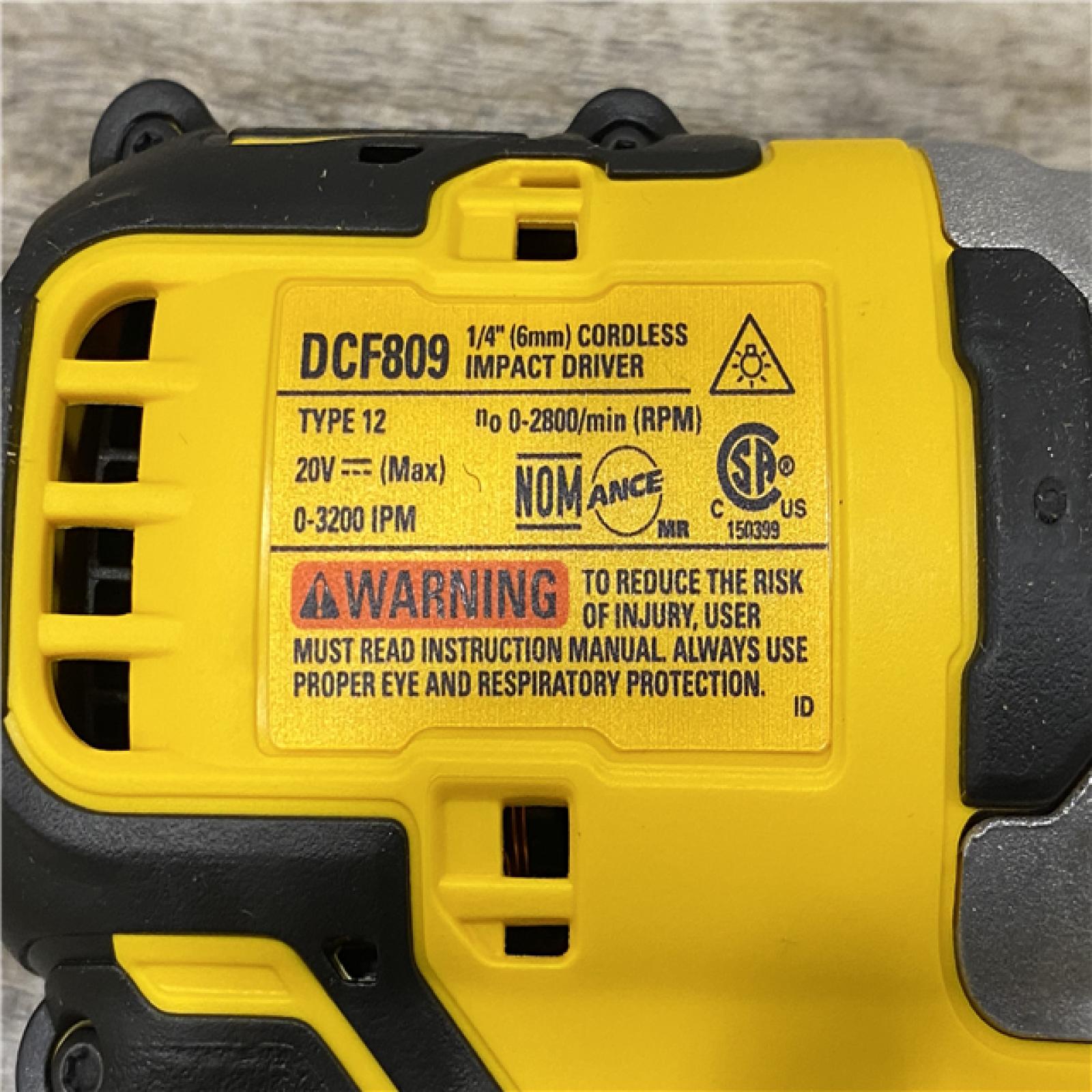 AS-IS DEWALT Atomic 20V Max Lithium-Ion Brushless Cordless Compact 1/4 in. Impact Driver Kit