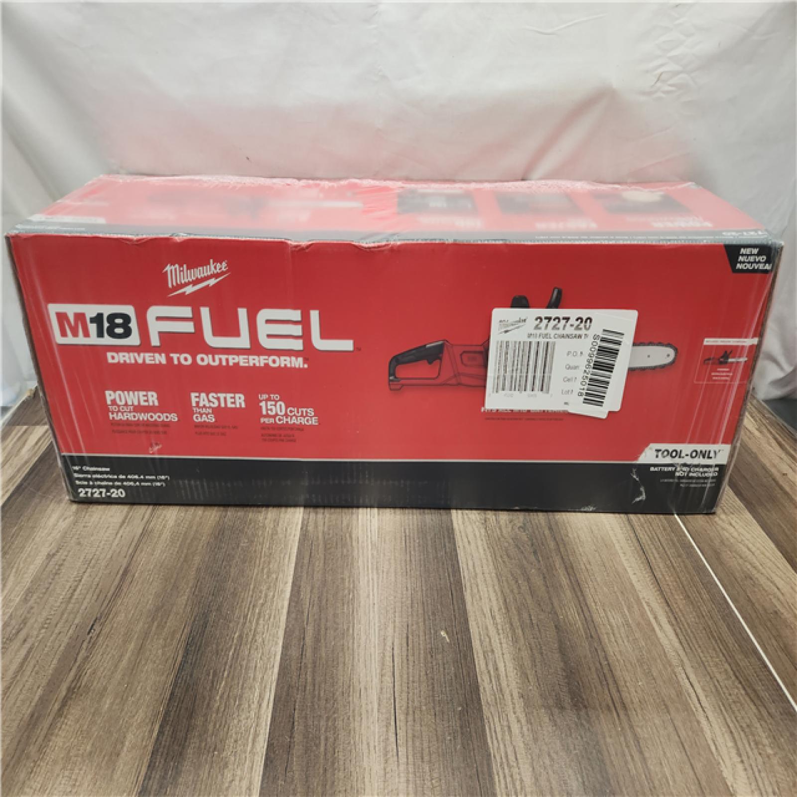 NEW- Milwaukee M18 FUEL 16  18V Li-Ion Brushless Cordless Chainsaw Tool-Only 2727-20 (TOOL ONLY)