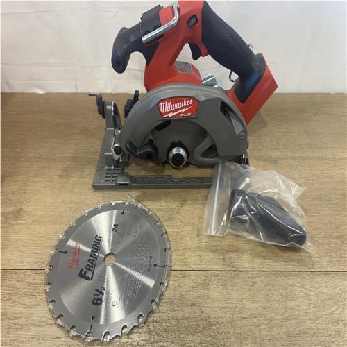 AS-IS Milwaukee FUEL 18V Lithium-Ion Brushless Cordless 6-1/2 in. Circular Saw (Tool-Only)