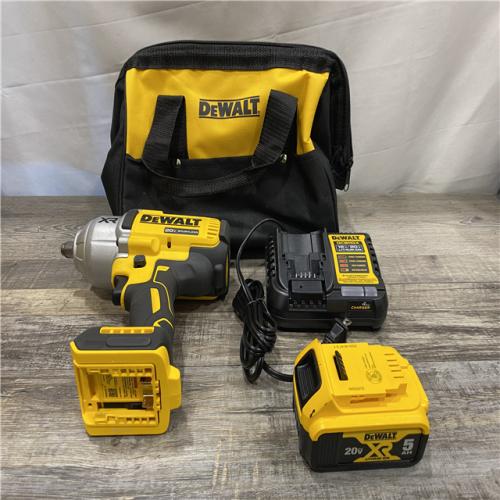 AS-IS DEWALT 20V MAX Lithium-Ion Cordless 1/2 in. Impact Wrench Kit