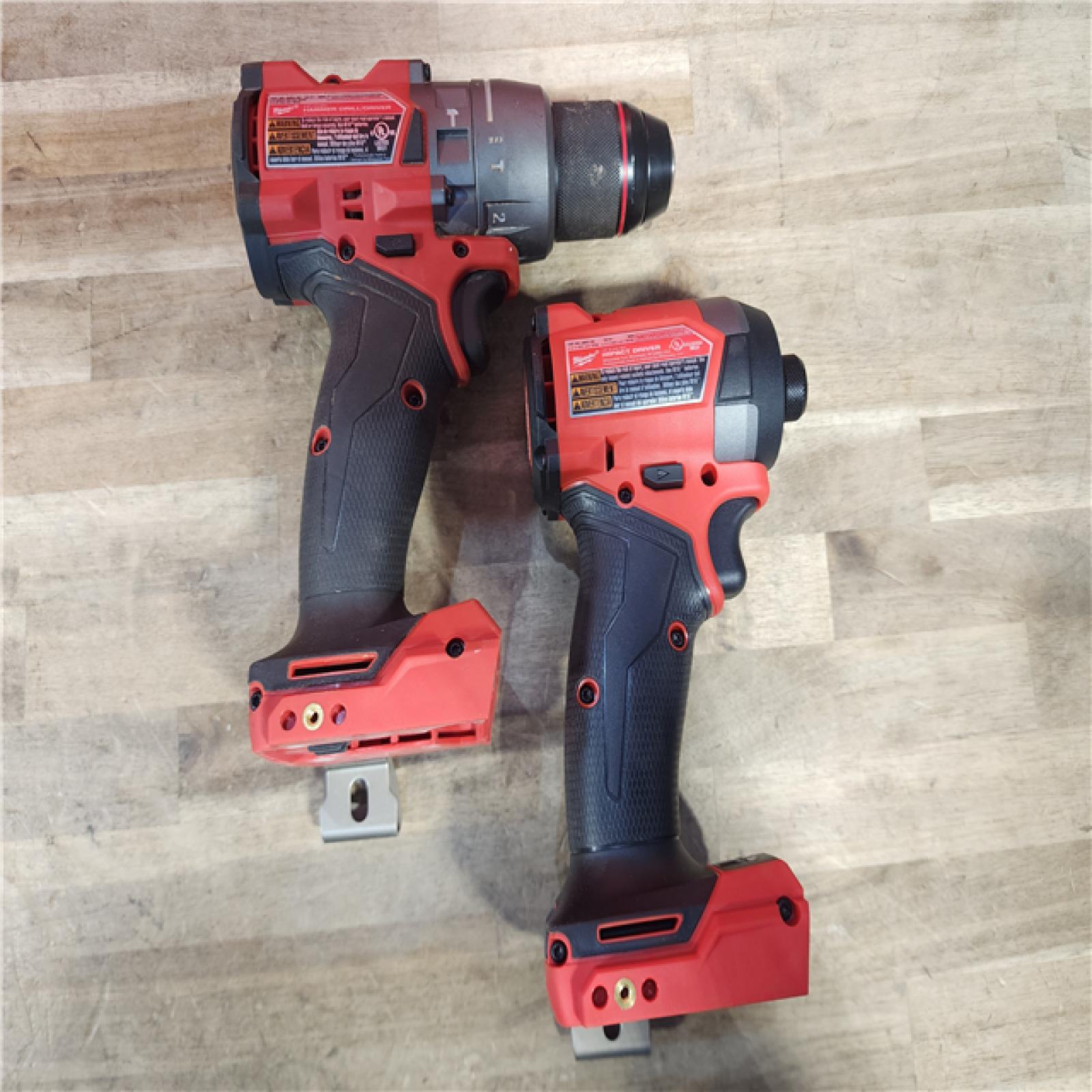 HOUSTON LOCATION - AS-IS MILWAUKEE FUEL 18V Lithium-Ion Brushless Cordless Hammer Drill and Impact Driver Combo Kit
